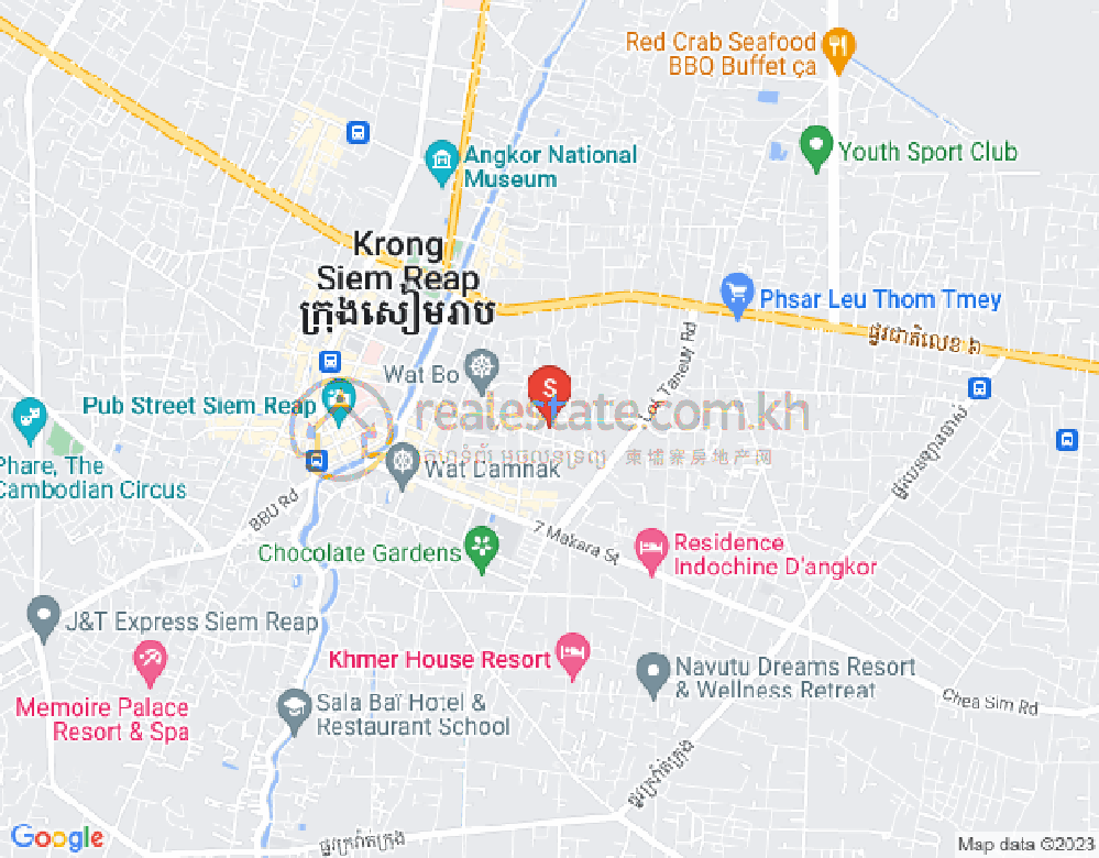 Map of Sala Kamraeuk, Siem Reap