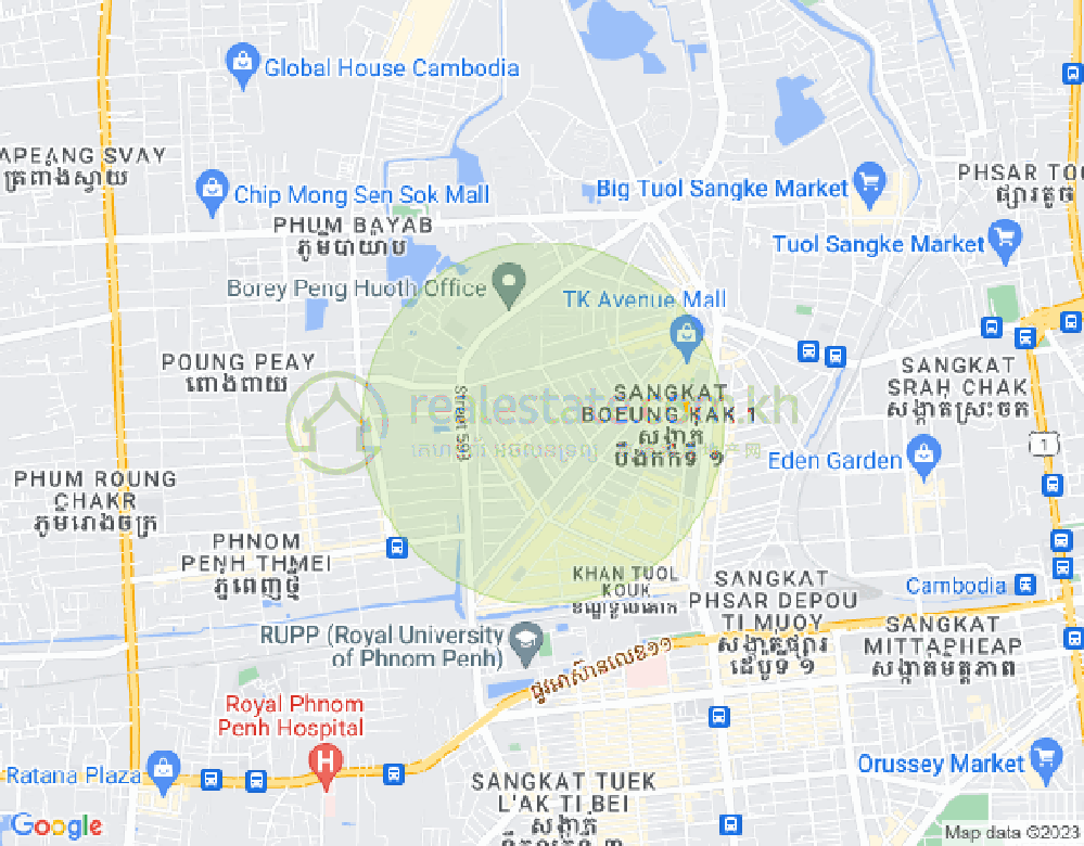 宣城2, 堆谷区, 金边地图