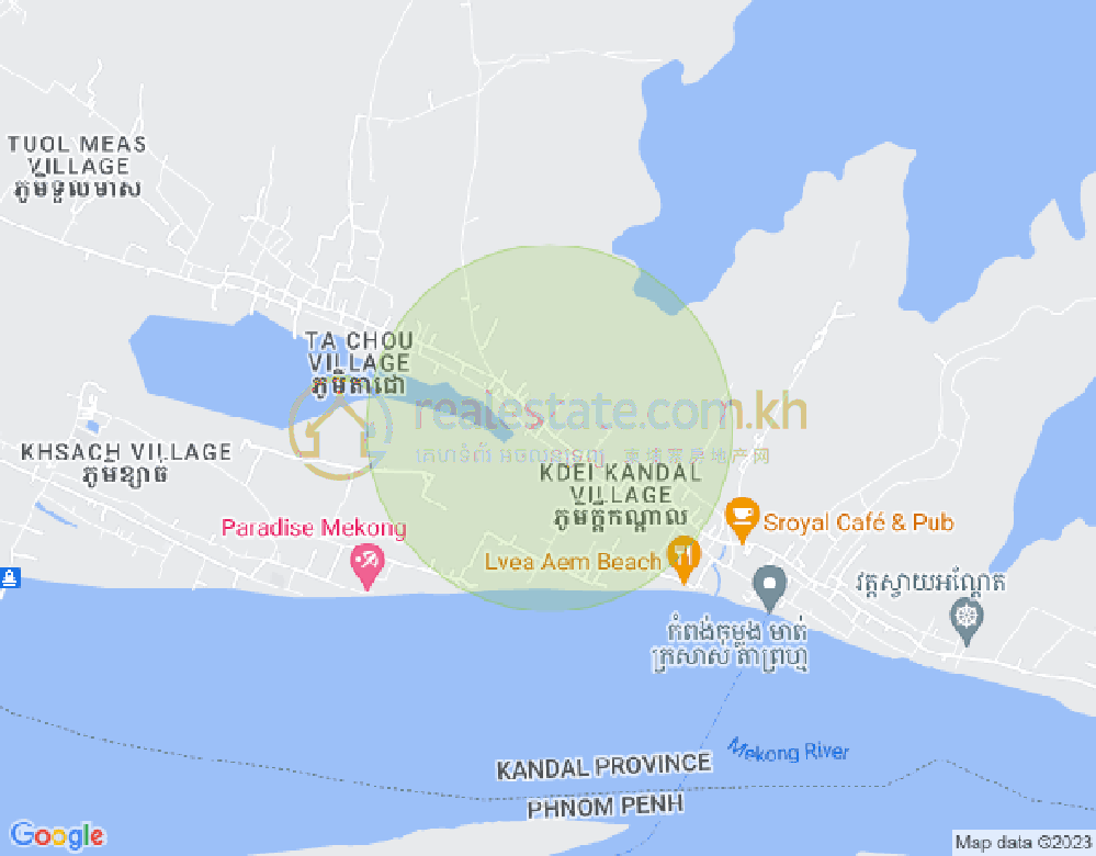 Map of Sarikakaev, Lvea Aem, Kandal