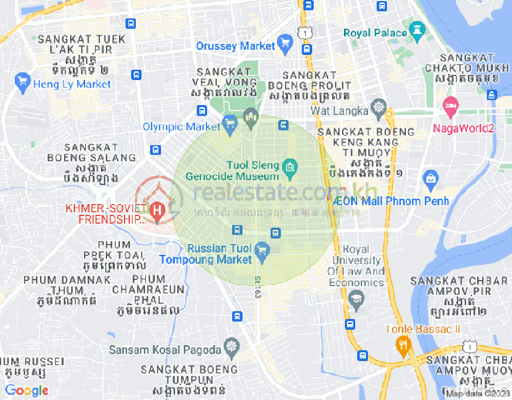 Boeung Prolit分区, 马卡拉区, 金边地图