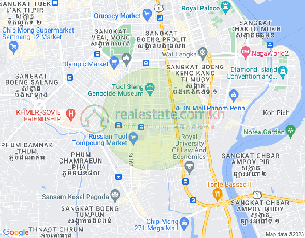 Boeung Prolit分区, 马卡拉区, 金边地图