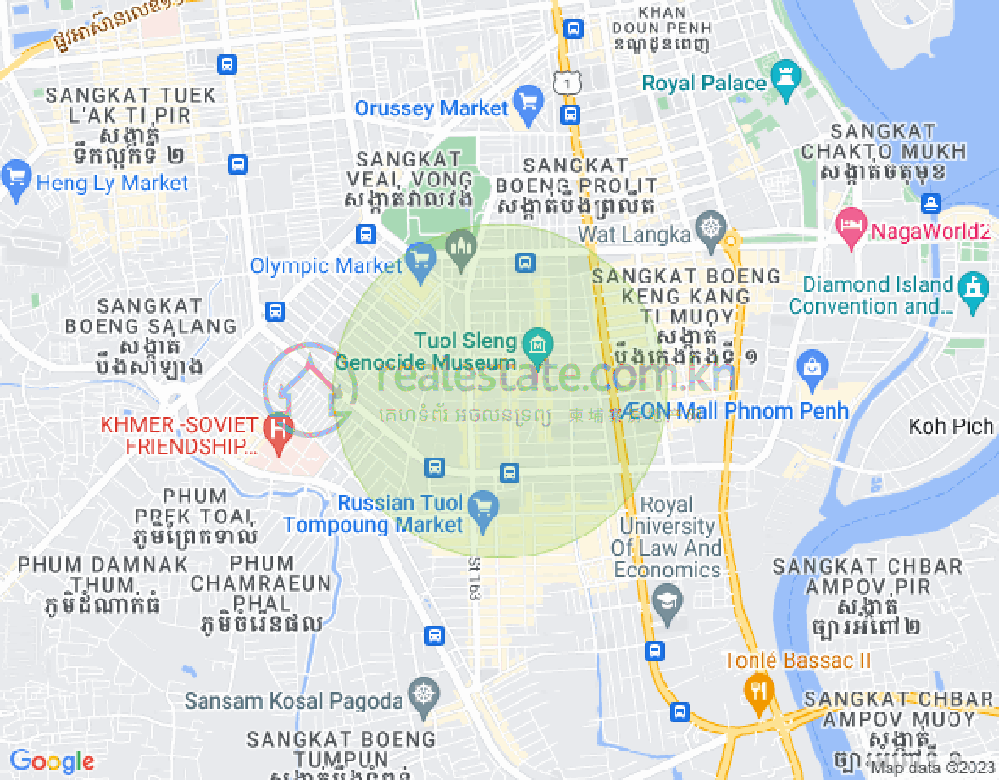 Map of BKK 3, Boeng Keng Kang, Phnom Penh