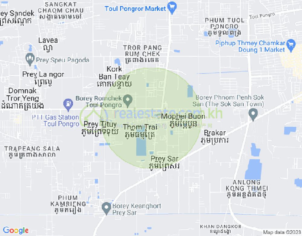 Map of Dangkao, Phnom Penh