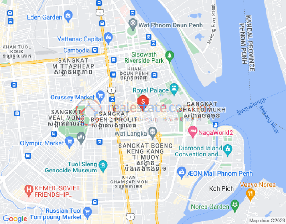 แผนที่ เบิงเรียง, ดวนป็ญ, พนมเปญ