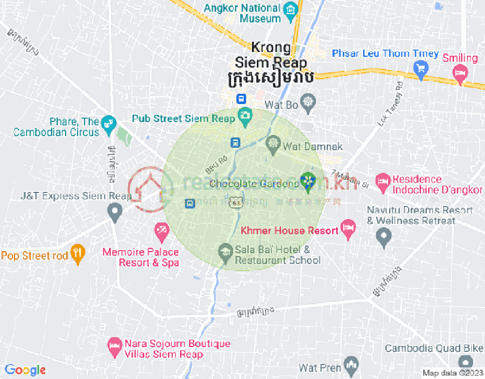 แผนที่ สวายดังกุม, เสียมเรียบ