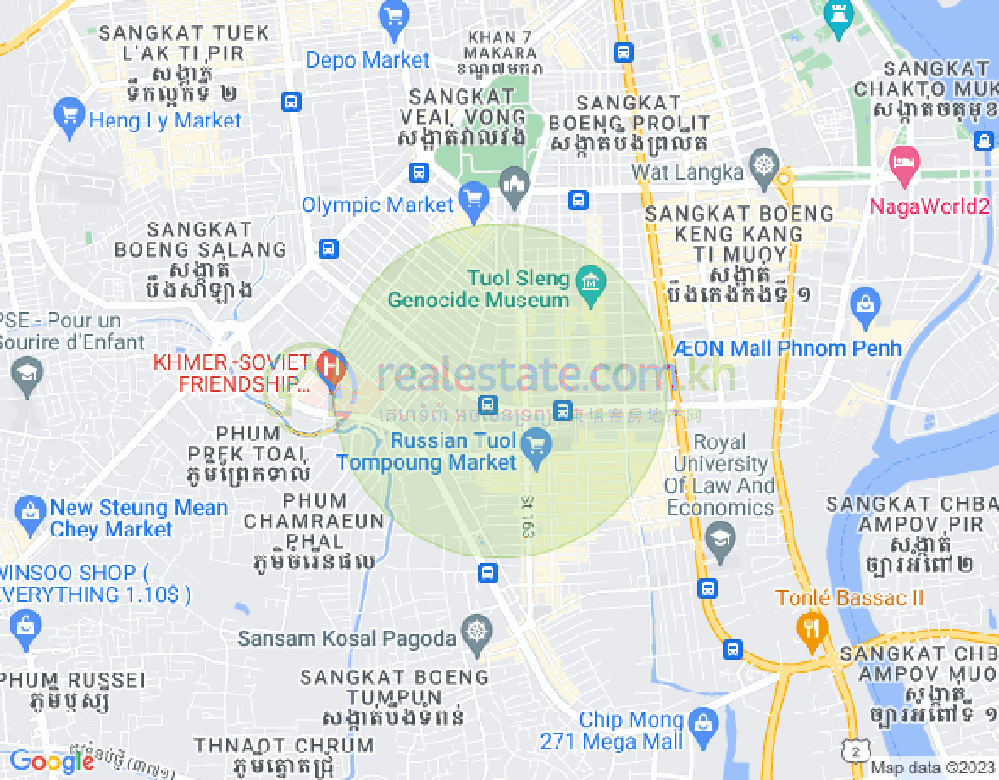 ផែនទី ទួលទំពូង១, ចំការមន, ភ្នំពេញ