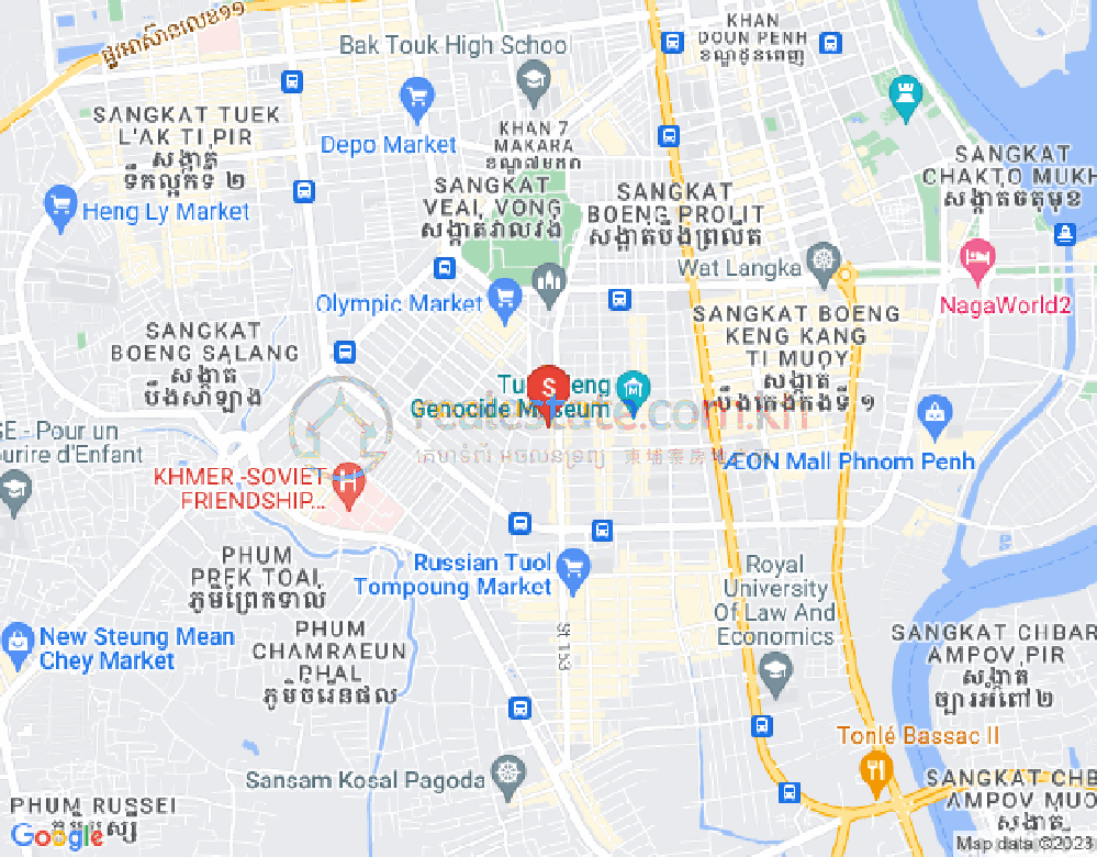 Mapa: BKK 1, Boeng Keng Kang, Phnom Penh