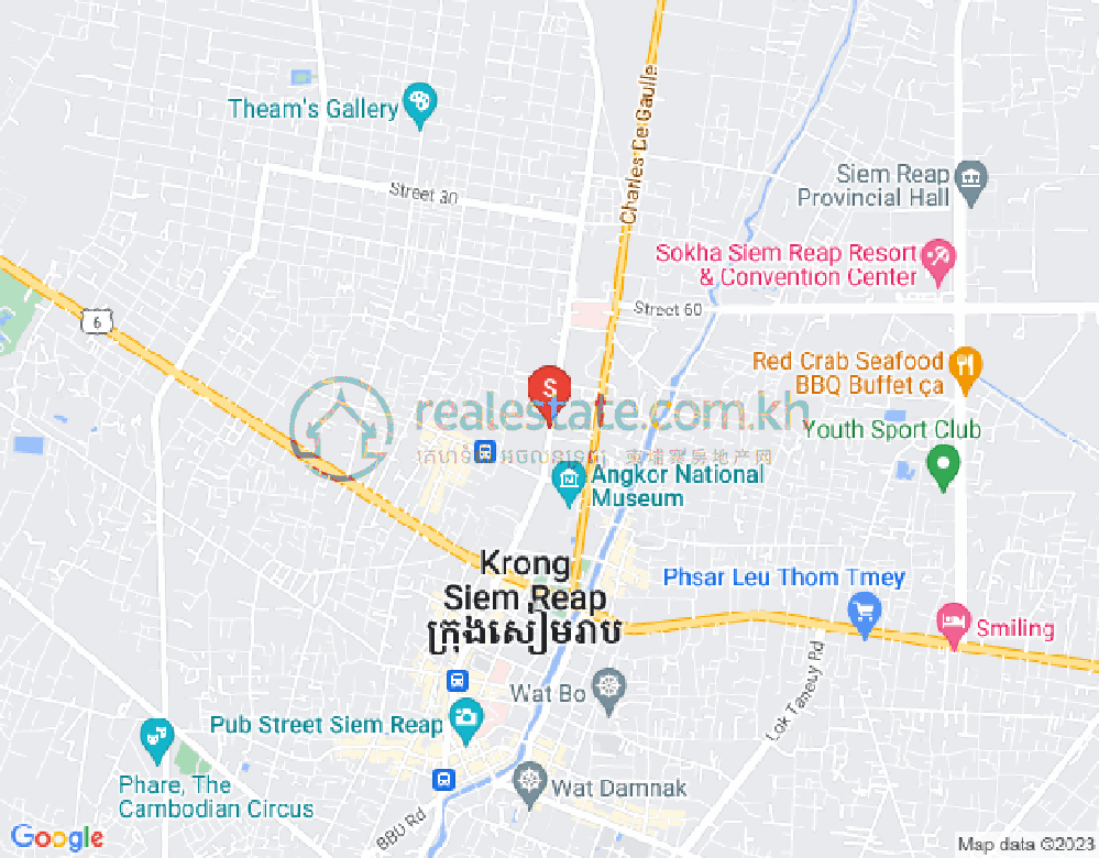 Carte de Svay Dankum, Siem-Réap