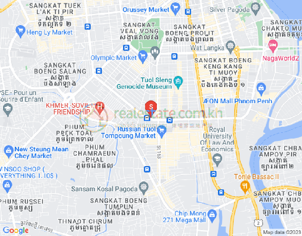 Map of BKK 1, Boeng Keng Kang, Phnom Penh
