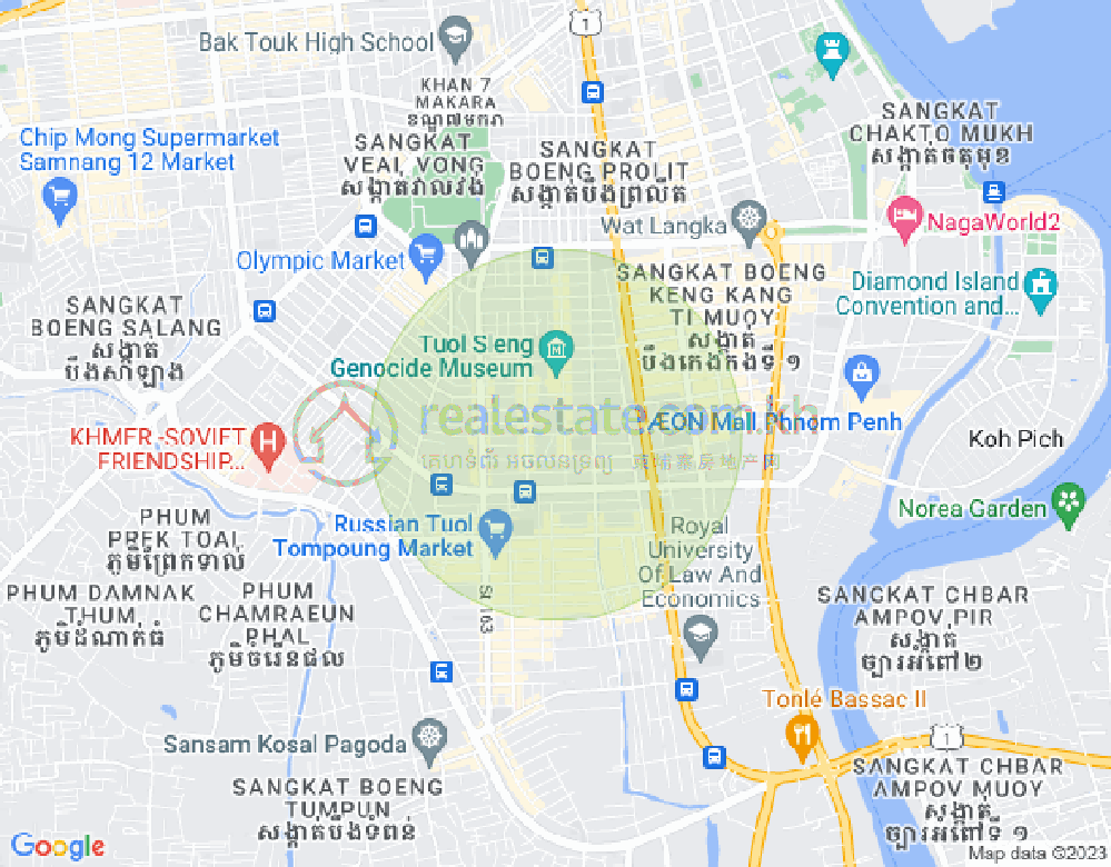 แผนที่ บีเคเค 3, บึงเกงกอง, พนมเปญ