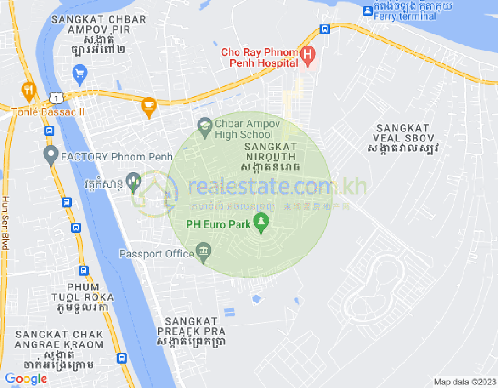 Nirouth구역, 철교두구, 프놈펜 지도