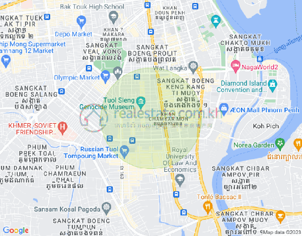 แผนที่ บีเคเค 2, บึงเกงกอง, พนมเปญ