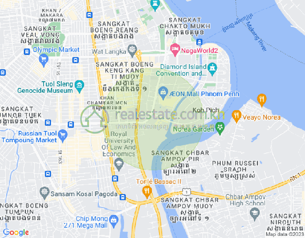 百色河分区, 占卡蒙, 金边地图
