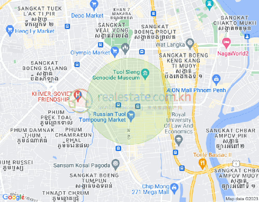 Toul Svay Prey 1镇, 波哥堪, 金边地图