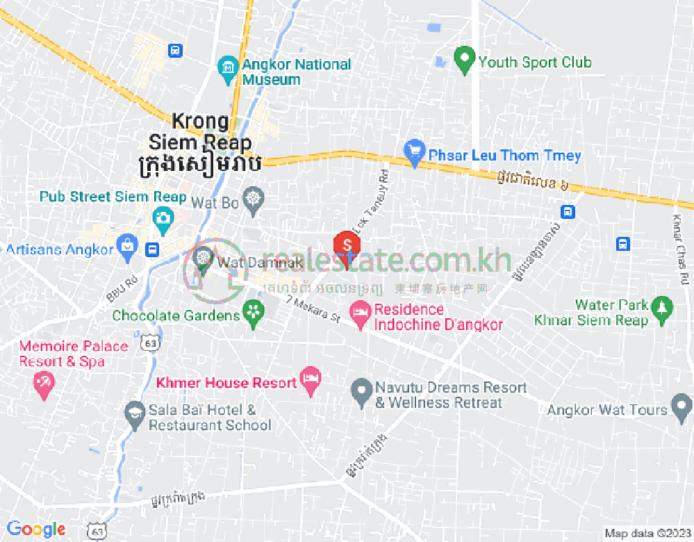 Mapa: Sala Kamraeuk, Siem Reap