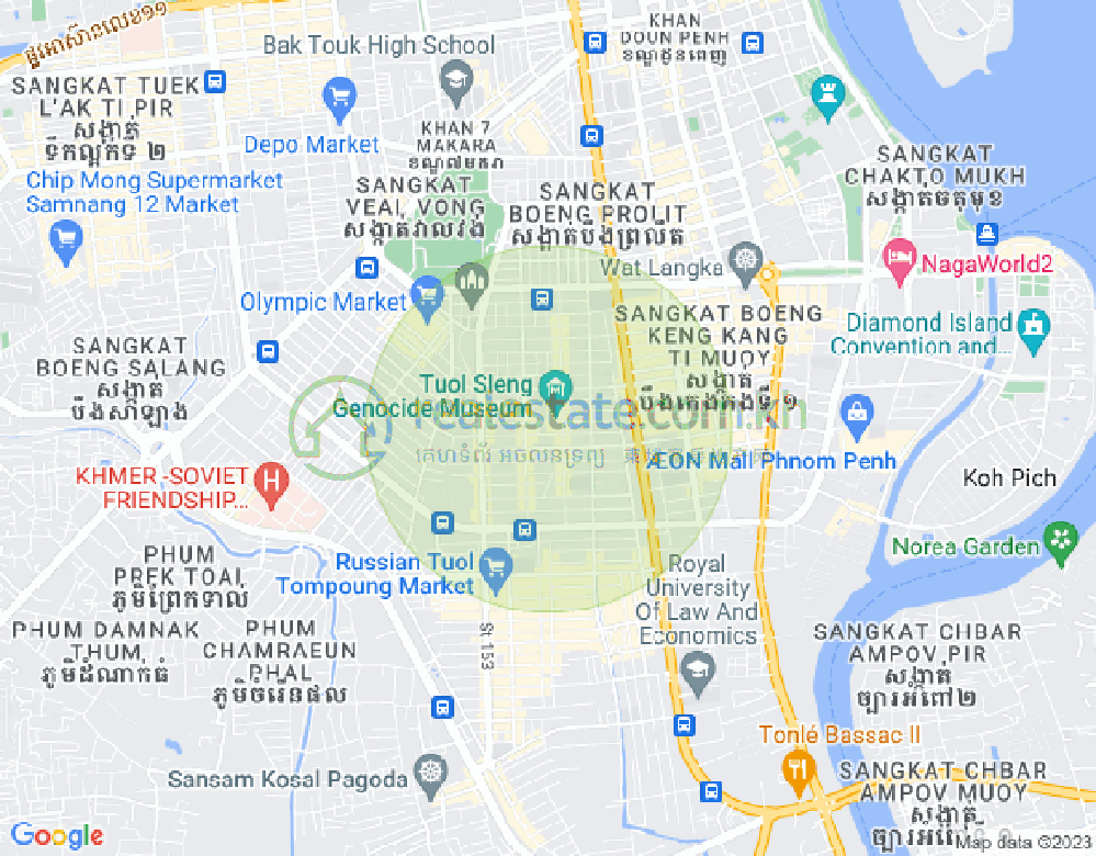 แผนที่ บีเคเค 2, บึงเกงกอง, พนมเปญ