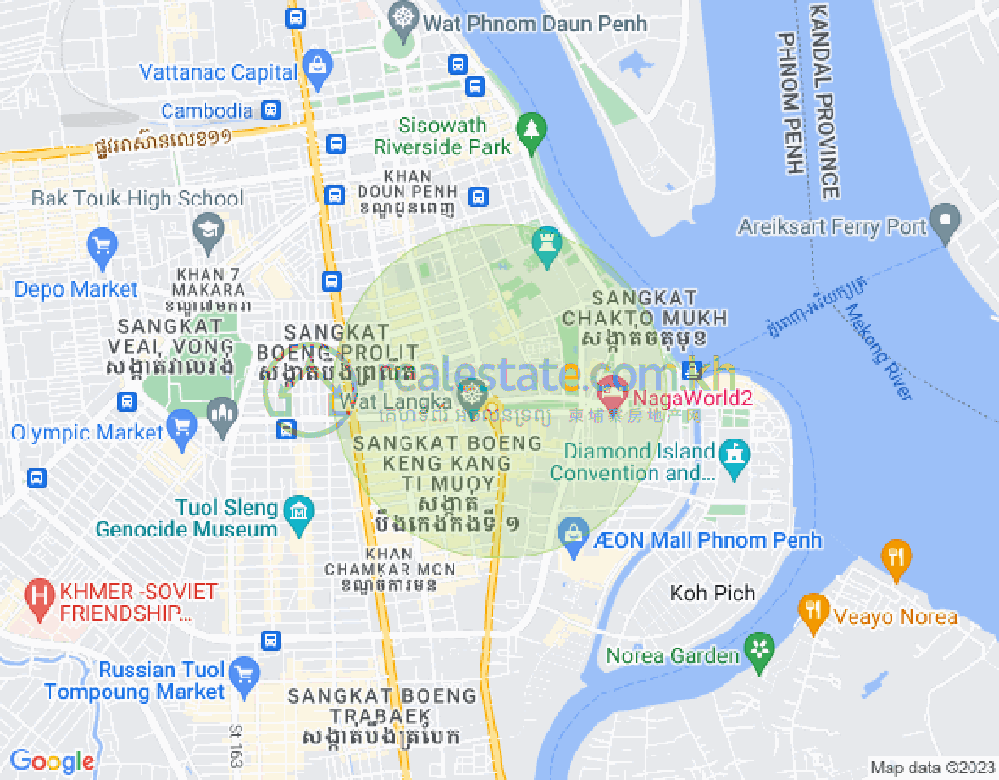 แผนที่ เบิงเรียง, ดวนป็ญ, พนมเปญ