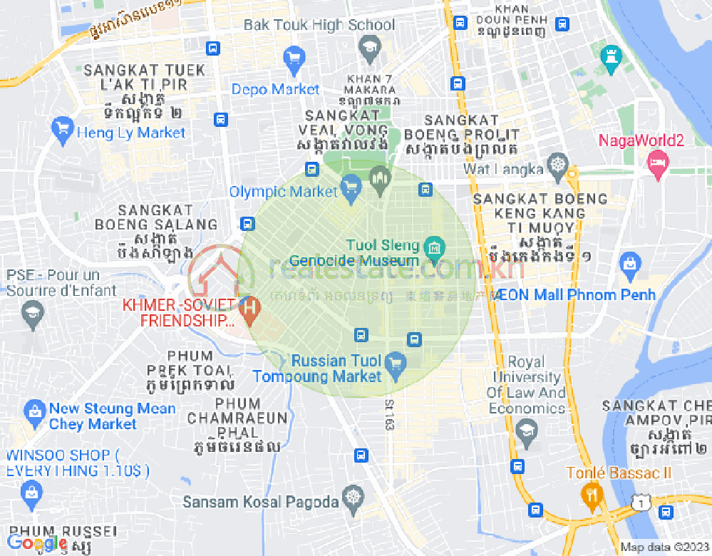 Mapa: BKK 1, Boeng Keng Kang, Phnom Penh