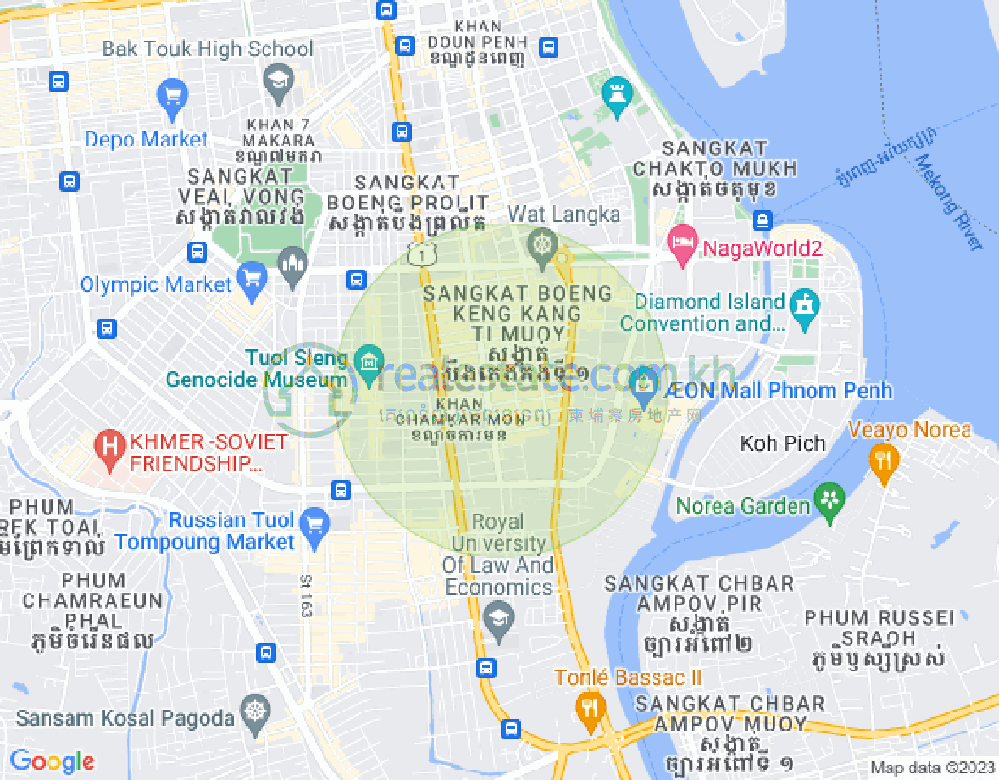 แผนที่ BKK 1, บึงเกงกอง, พนมเปญ