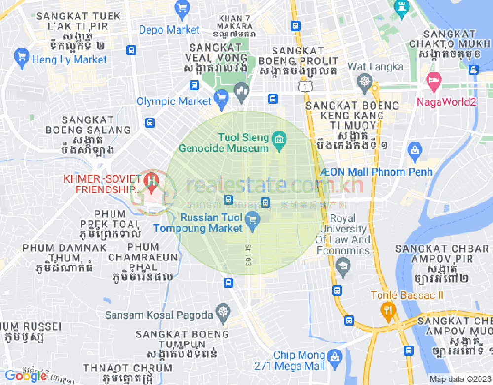 朱德奔1分区, 占卡蒙, 金边地图