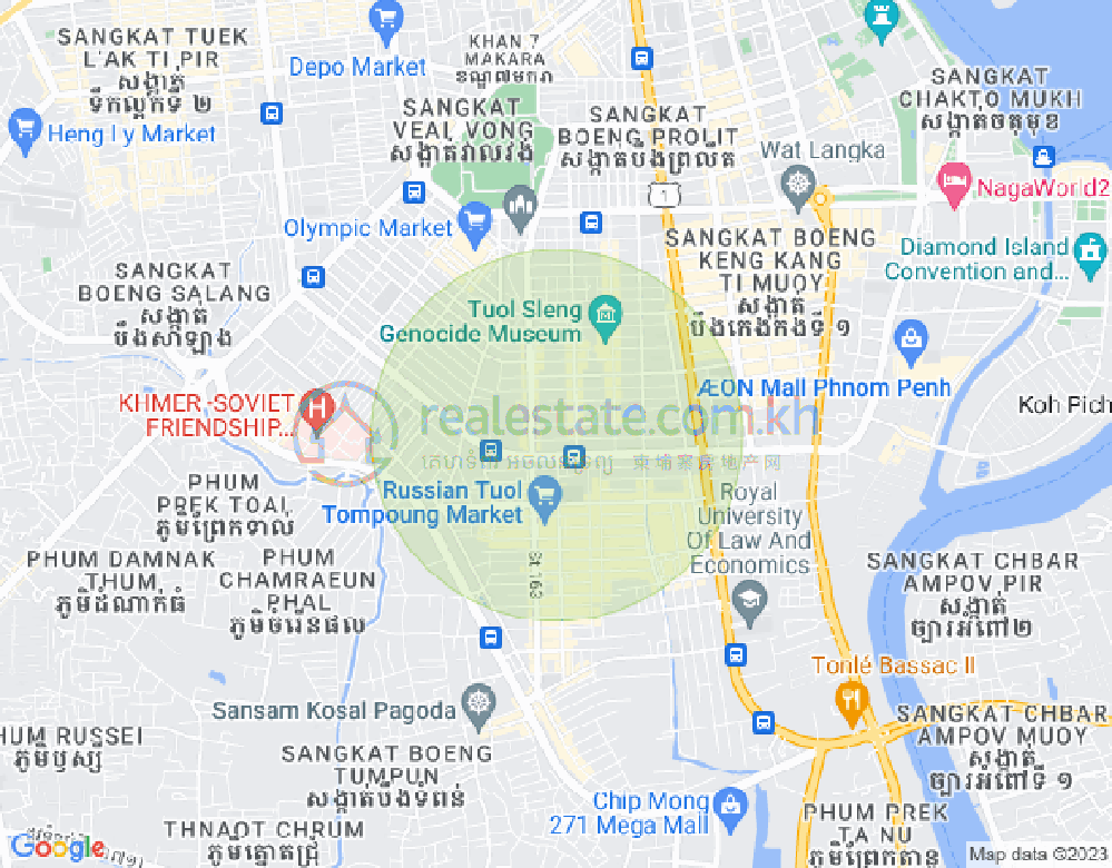 百色河分区, 占卡蒙, 金边地图