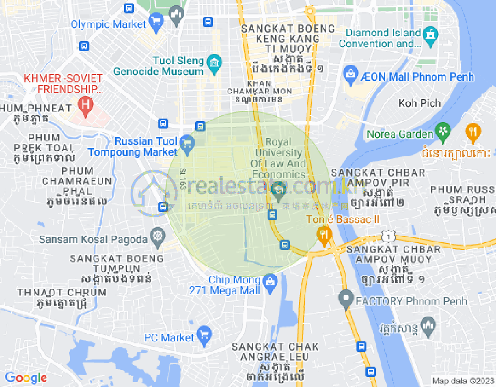万禾密分区, 占卡蒙, 金边地图