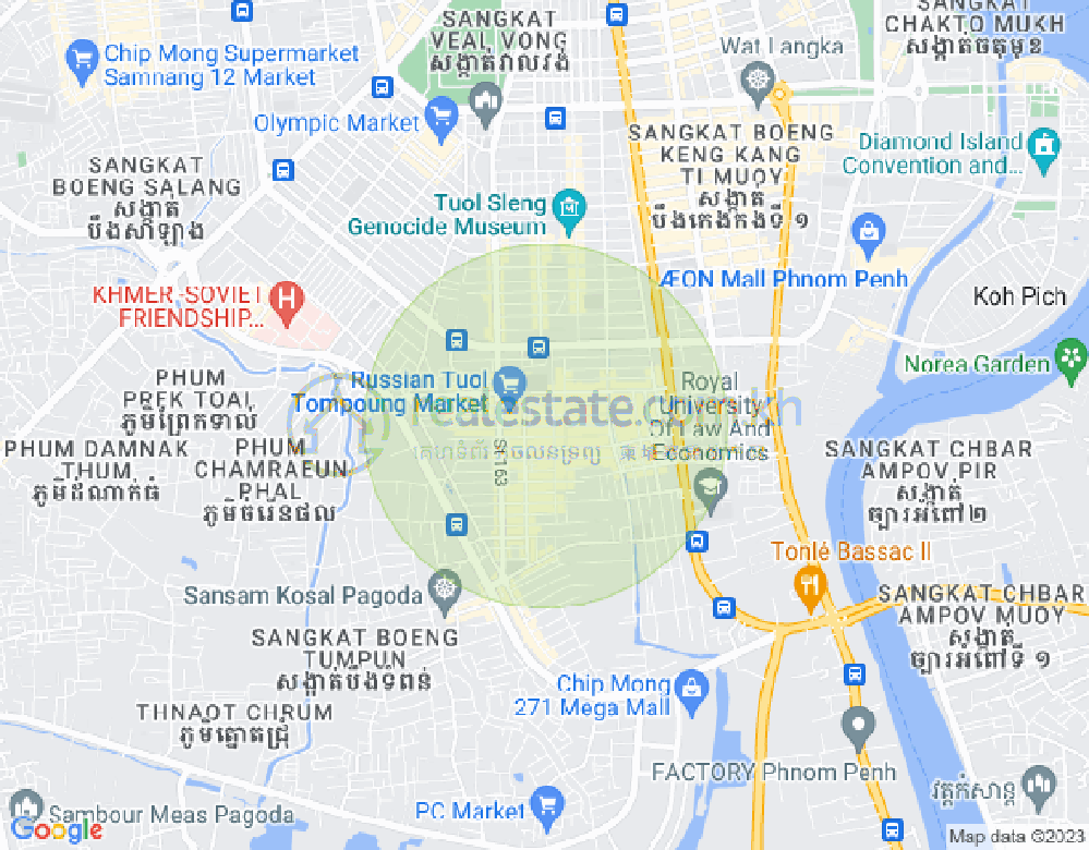 朱德奔1分区, 占卡蒙, 金边地图