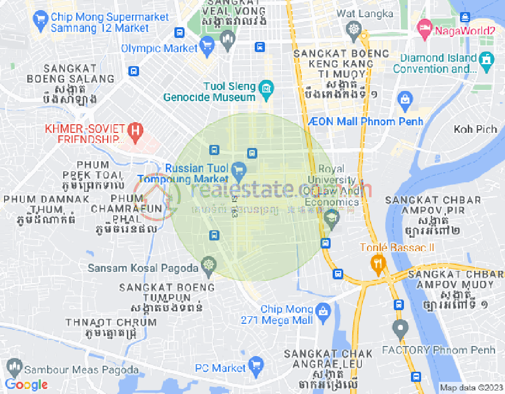 朱德奔1分区, 占卡蒙, 金边地图
