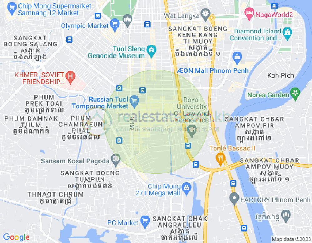 แผนที่ ตวลตุมปุง 1, จัมการมอน, พนมเปญ