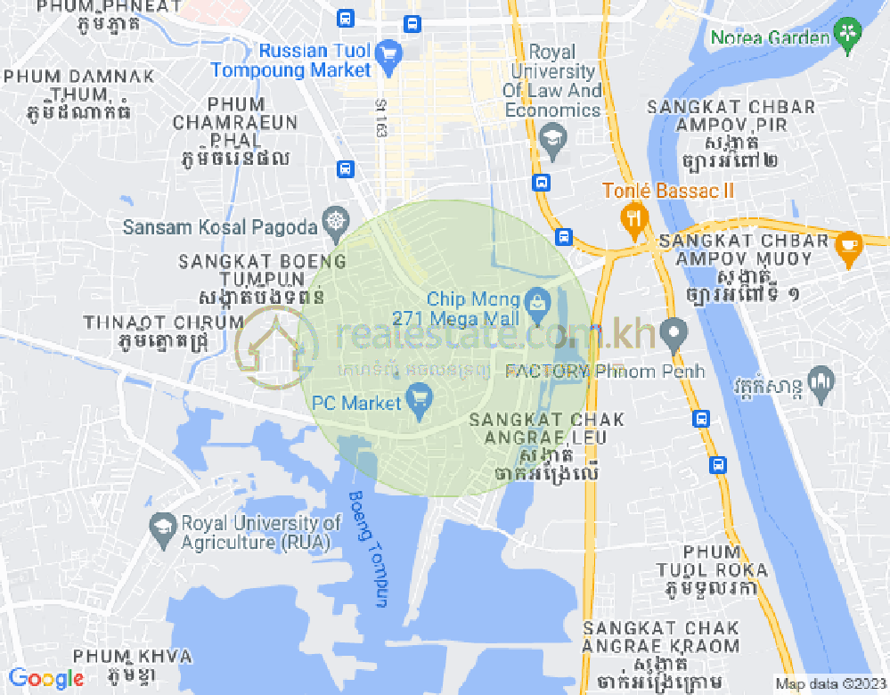 宣邦屯门1, 棉芷区, 金边地图