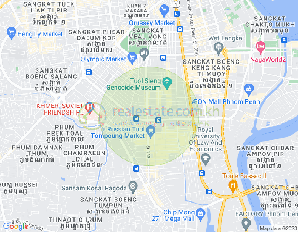 Mapa: Chak Angrae Leu, Meanchey, Phnom Penh