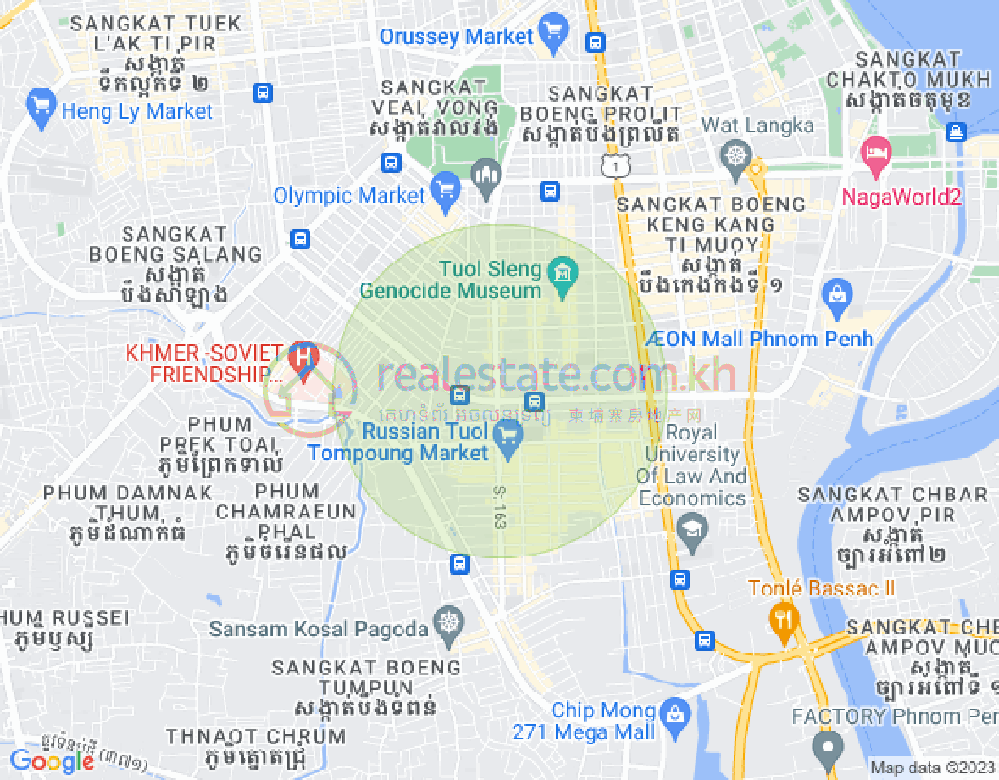 Mapa: BKK 2, Boeng Keng Kang, Phnom Penh