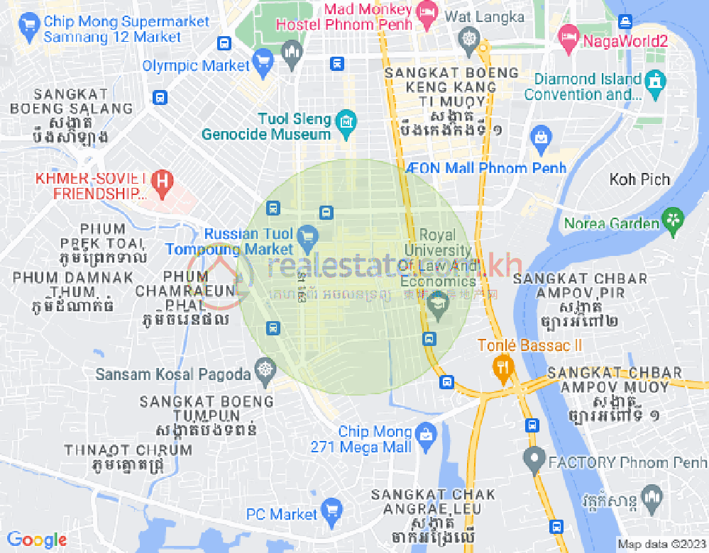 万禾密分区, 占卡蒙, 金边地图