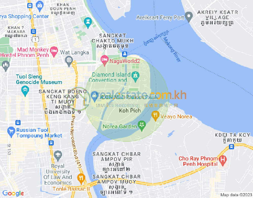 แผนที่ โตนเลบาสัก, จัมการมอน, พนมเปญ