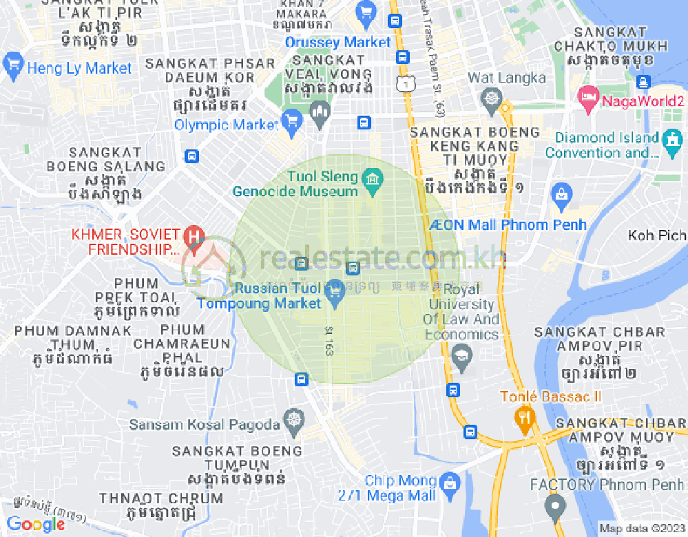 Mapa: Toul Tum Poung 1, Chamkarmon, Phnom Penh