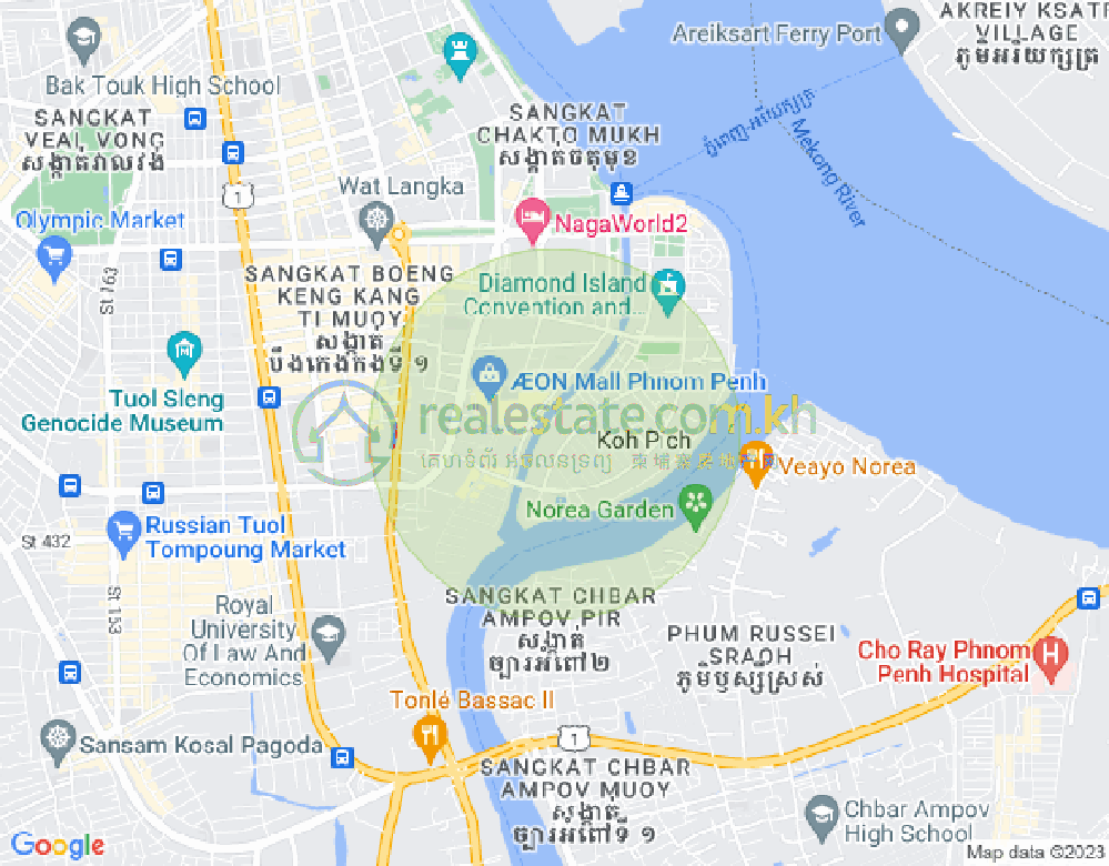 百色河分区, 占卡蒙, 金边地图