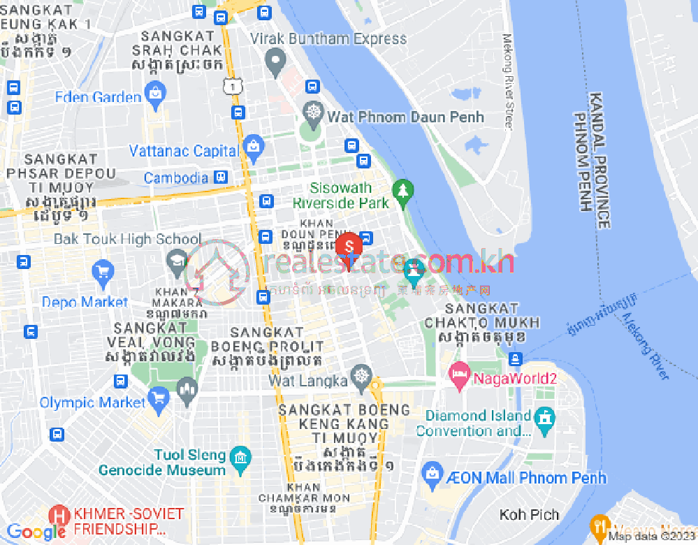 Carte de Chey Chumneah, Daun Penh, Phnom Penh