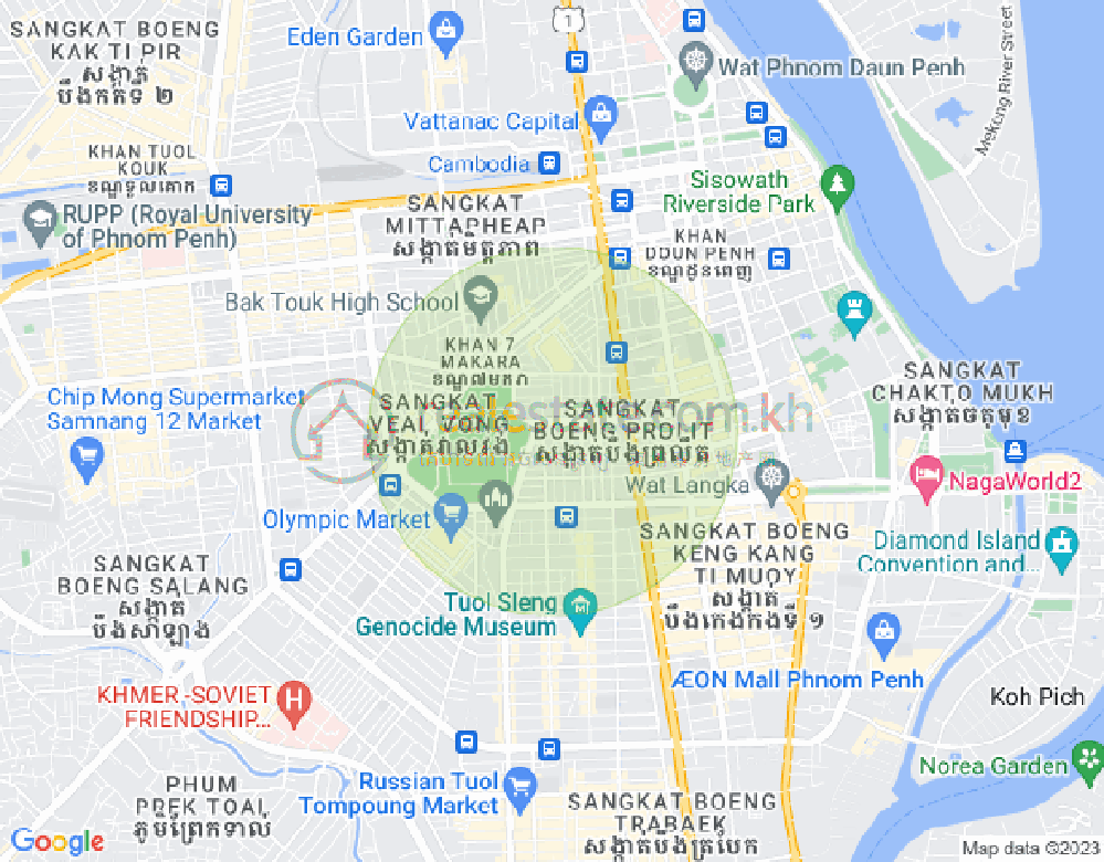 Boeung Prolit分区, 马卡拉区, 金边地图