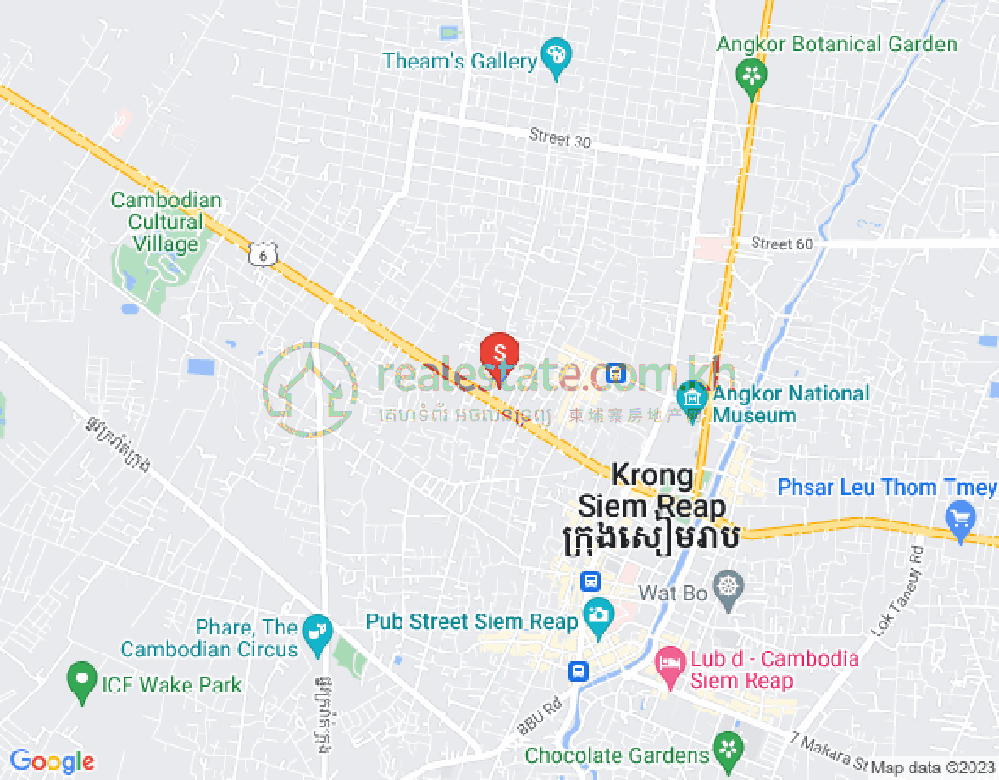Map of Svay Dankum, Siem Reap
