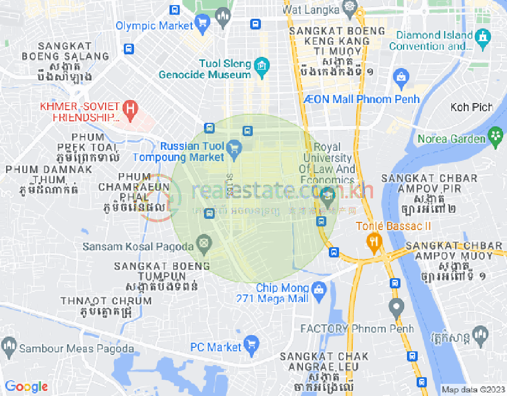 แผนที่ ตวลตุมปุง 1, จัมการมอน, พนมเปญ