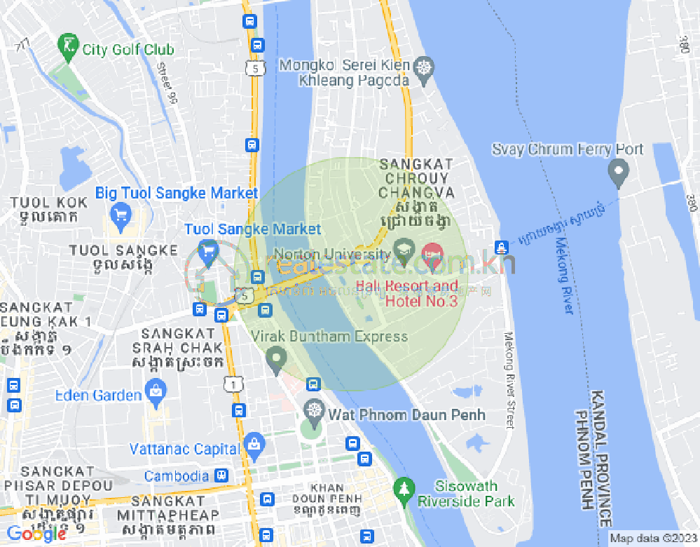 Mapa: Chroy Changvar, Phnom Penh