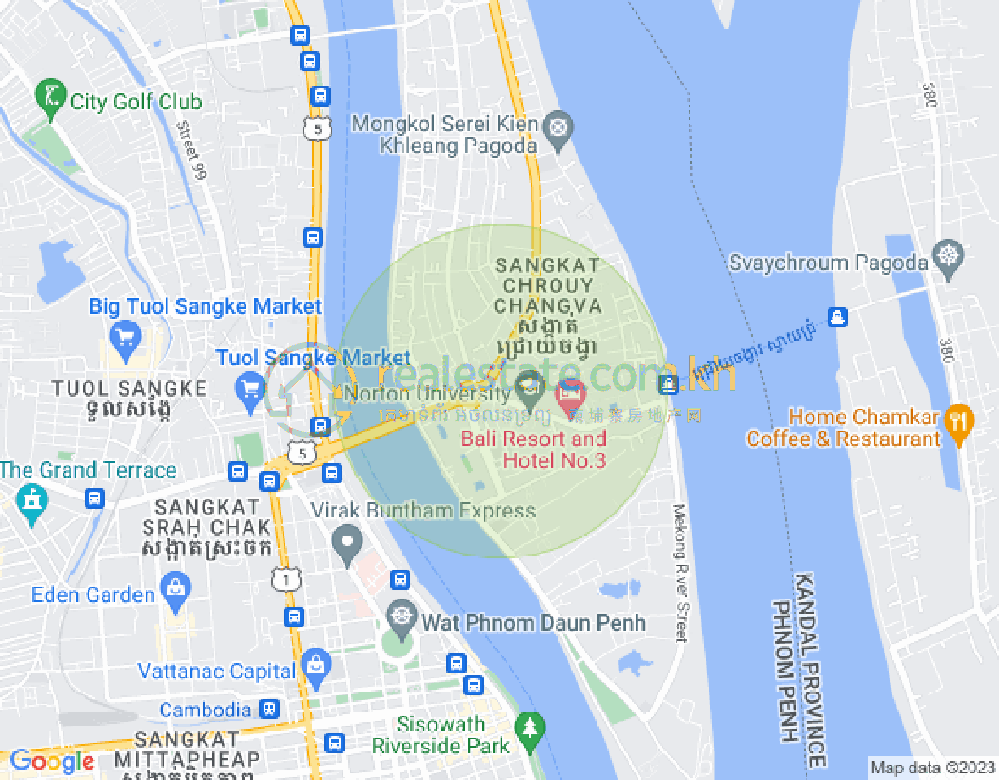Mapa: Chroy Changvar, Phnom Penh