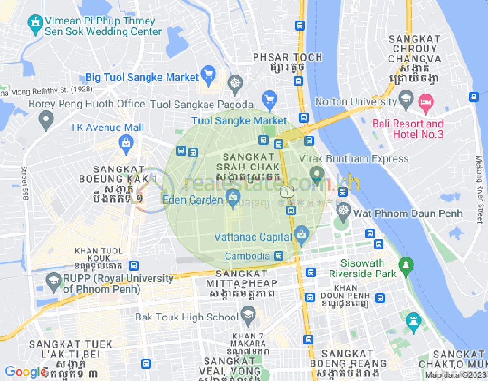斯拉甲, 隆边区, 金边地图