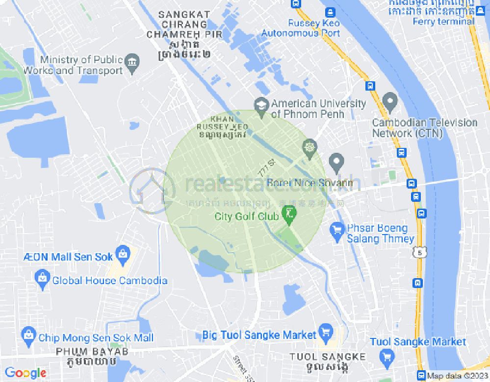 Map of Phnom Penh Thmey, Sen Sok, Phnom Penh