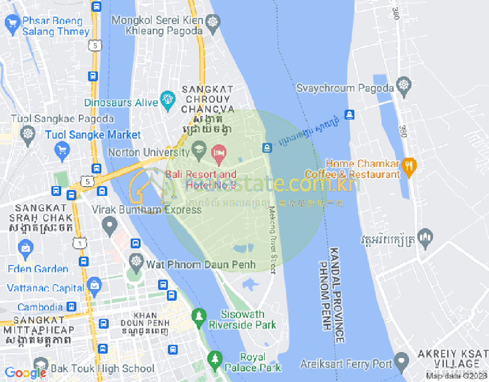 Mapa: Chroy Changvar, Phnom Penh