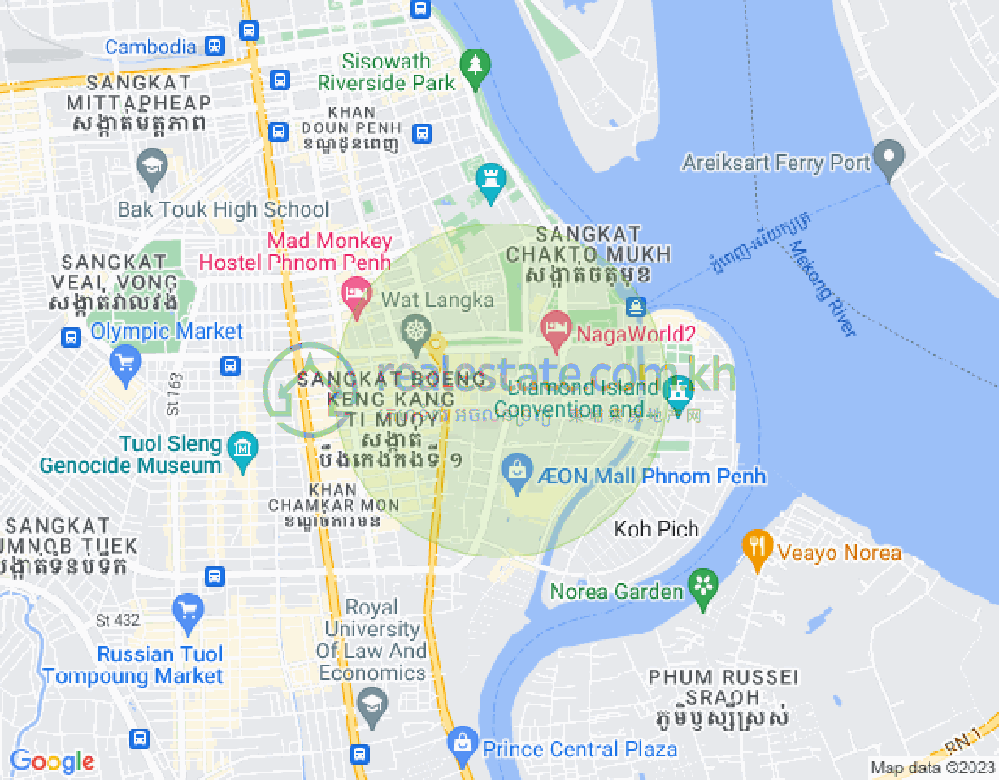 百色河分区, 占卡蒙, 金边地图