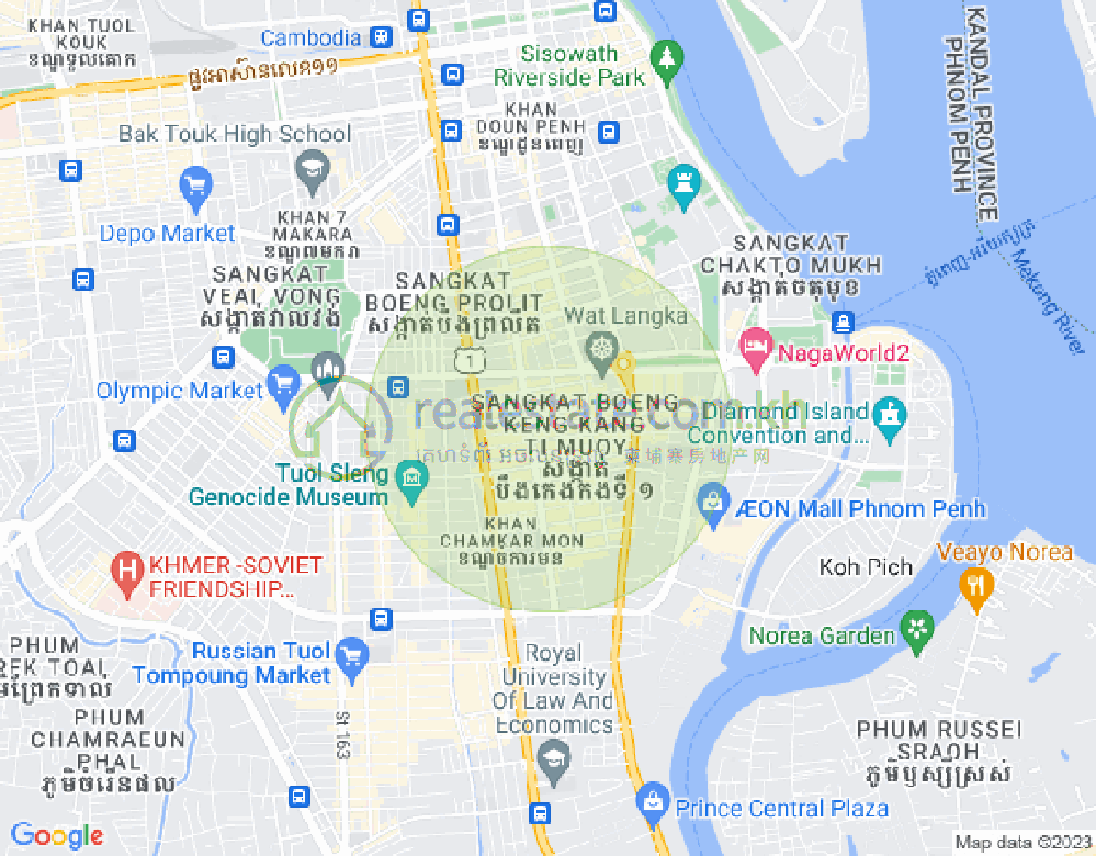 แผนที่ BKK 1, บึงเกงกอง, พนมเปญ