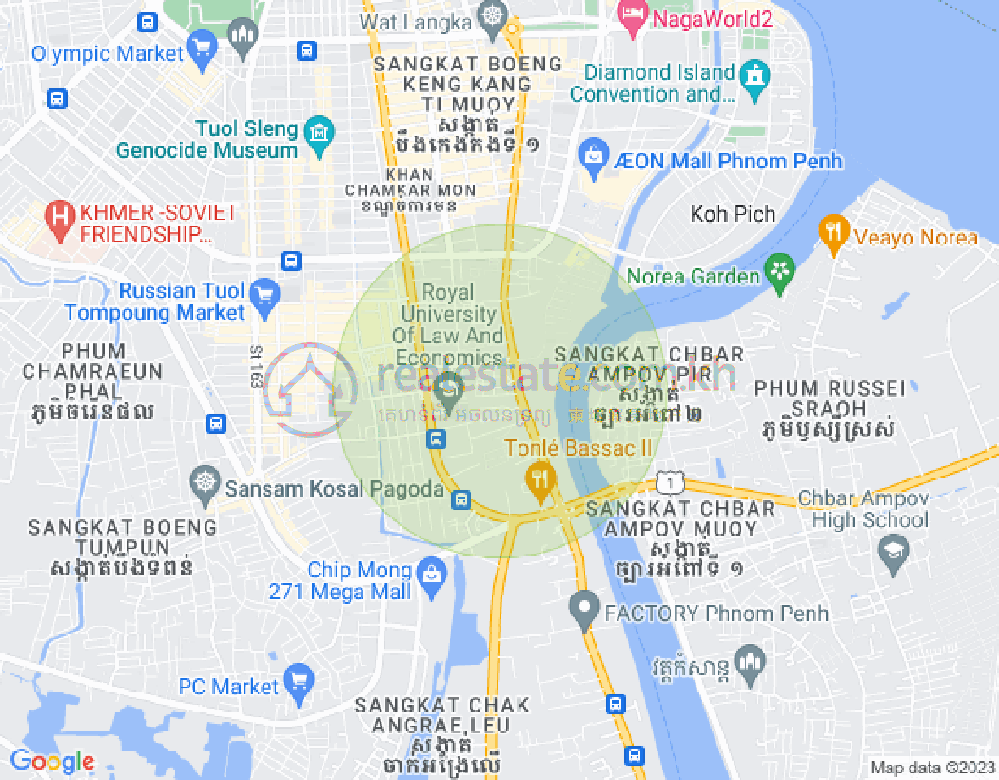 百色河分区, 占卡蒙, 金边地图