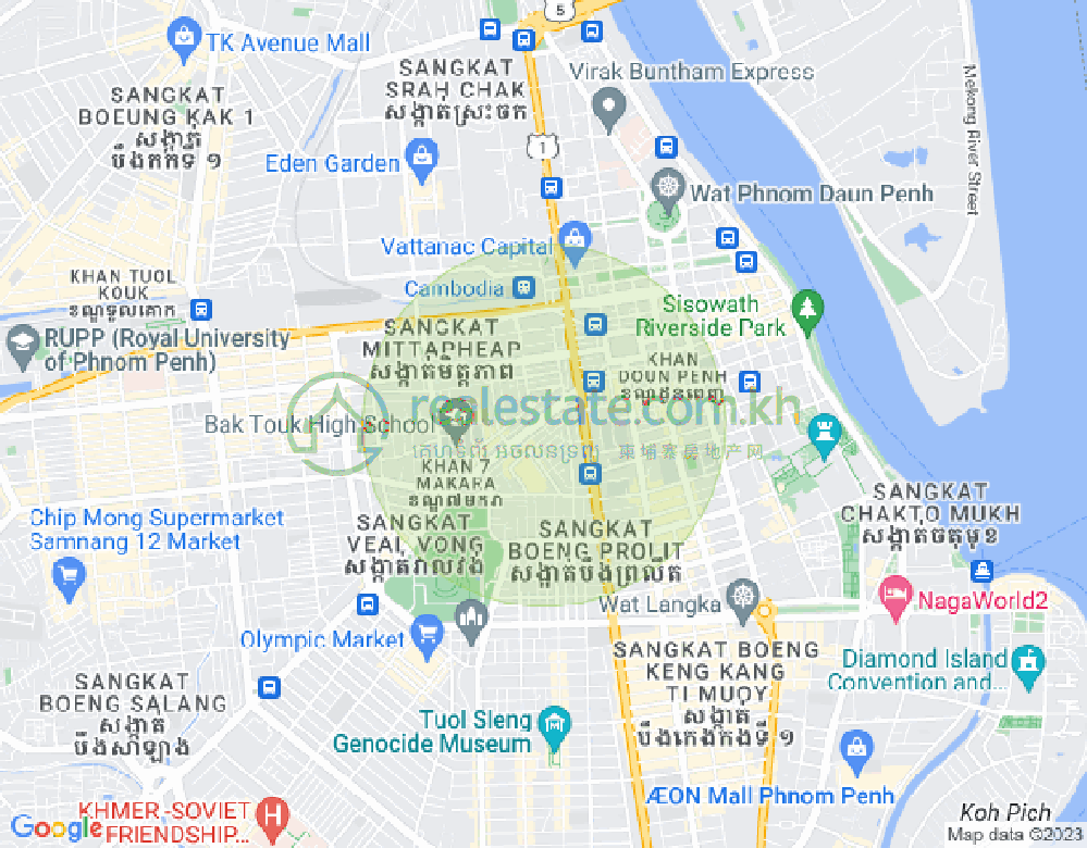 Карта Borey Lorn City Lotussana