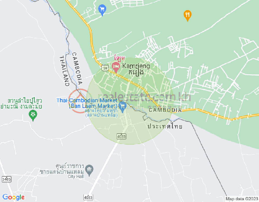 Mapa: National road 57B 57B, Ta Krei, Kamrieng, Battambang